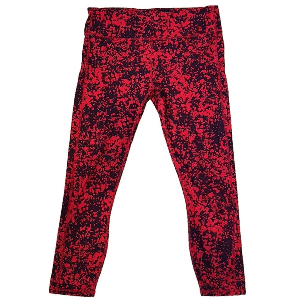 Fabletics Mid-Rise Printed PureLuxe Capri Workout Tights Leggings Medium